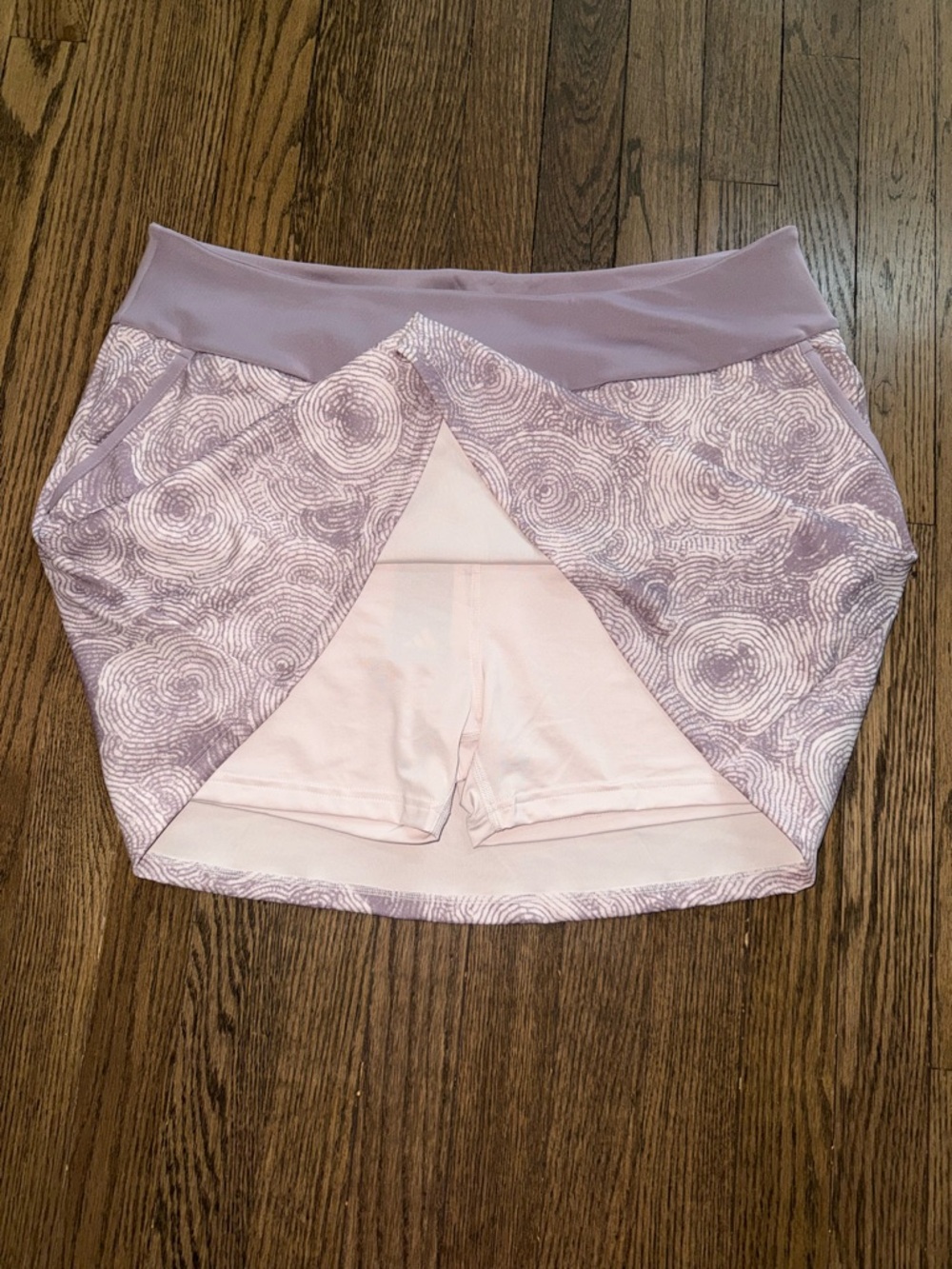 adidas Lilac Floral Circle-Print Skort - Picture 3 of 4